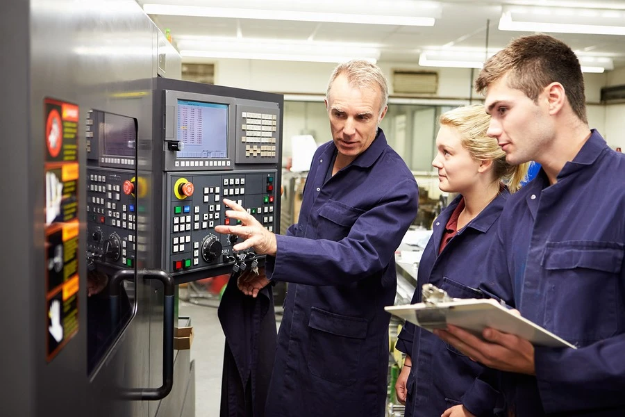 A Chemitek technician providing on-site support for a process pump