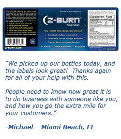 Customer loves their high quality labels from Passion Labels and Packaging
